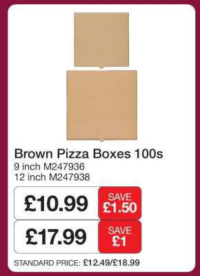Brown Pizza Boxes 100s