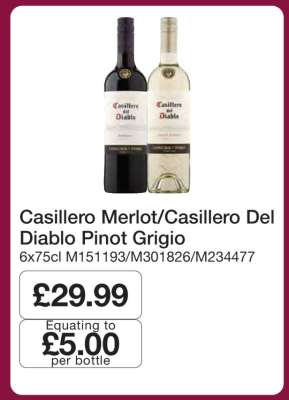Casillero Merlot/Casillero Del Diablo Pinot Grigio