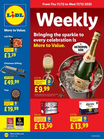 Lidl offer  - 11/12/2025 - 17/12/2025.