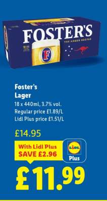 FOSTER’S Lager
