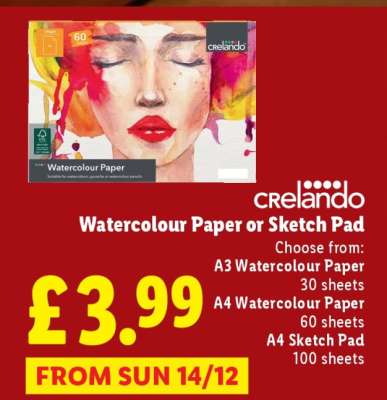 Watercolour Paper or Sketch Pad