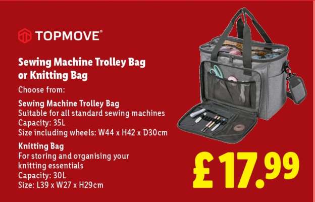 Sewing Machine Trolley Bag or Knitting Bag