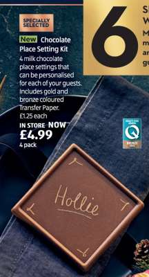 Chocolate Place Setting Kit