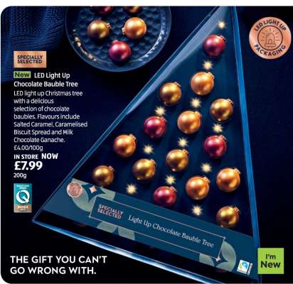 LED Light Up Chocolate Bauble Tree