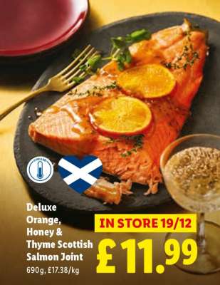 Deluxe Orange, Honey & Thyme Scottish Salmon Joint