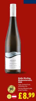 Muller Riesling, Niederosterreich, 2024