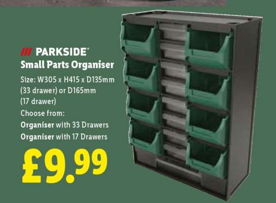 PARKSIDE Small Parts Organiser