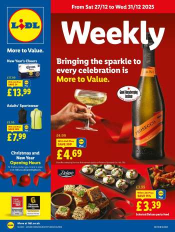 Lidl offer  - 27/12/2025 - 31/12/2025.