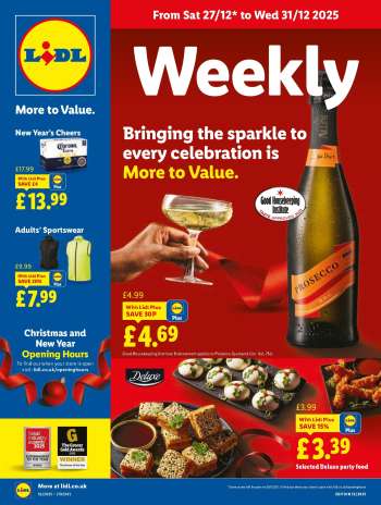 Lidl offer  - 27/12/2025 - 31/12/2025.