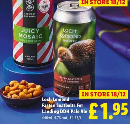 Loch Lomond Fasten Seatbelts For Landing DDH Pale Ale