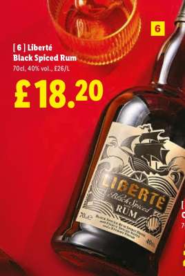 Liberté Black Spiced Rum