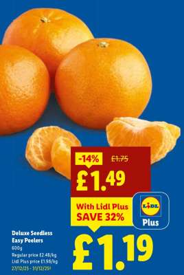 Deluxe Seedless Easy Peelers