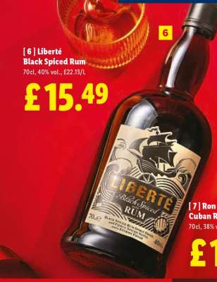 Liberté Black Spiced Rum
