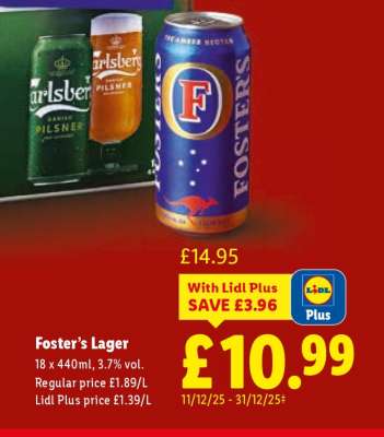 FOSTER’S Lager
