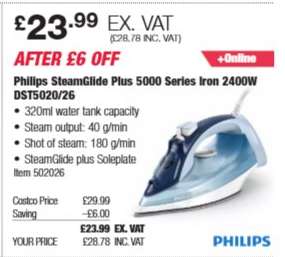 Philips SteamGlide Plus 5000 Series Iron 2400W DST5020/26
