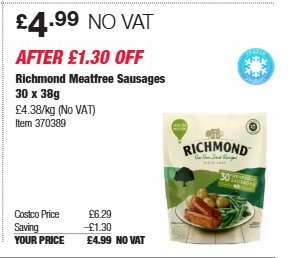 Richmond Meatfree Sausages