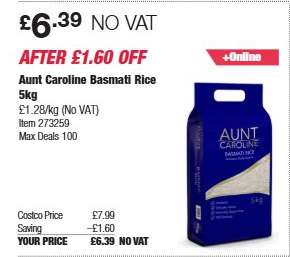 Aunt Caroline Basmati Rice 5kg