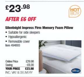Silentnight Impress Firm Memory Foam Pillow