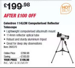 Celestron 114LCM Computerised Reflector Telescope