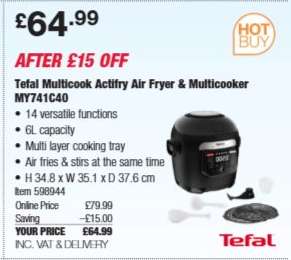 Tefal Multicook Actifry Air Fryer & Multicooker MY741C40