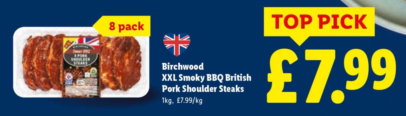 Birchwood XXL Smoky BBQ British Pork Shoulder Steaks