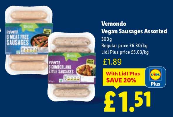Vemondo Vegan Sausages Assorted
