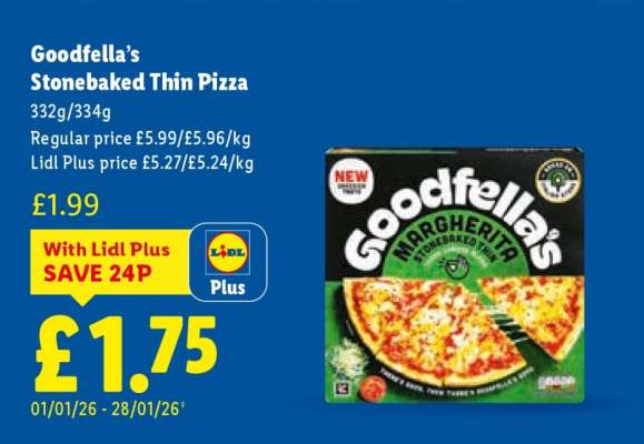 Goodfella’s Stonebaked Thin Pizza