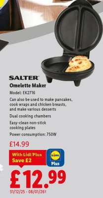 SALTER Omelette Maker