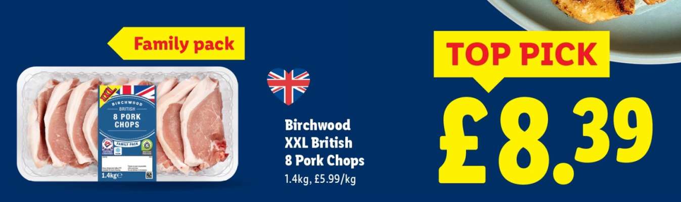Birchwood XXL British 8 Pork Chops