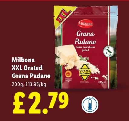 Milbona XXL Grated Grana Padano