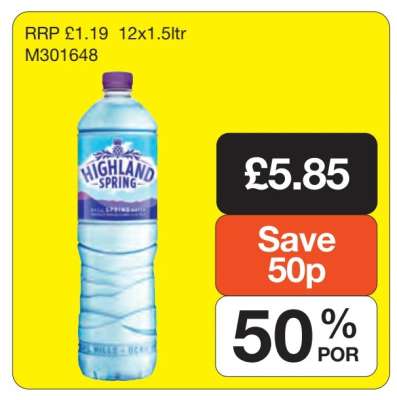 Highland Spring Still Spring Water