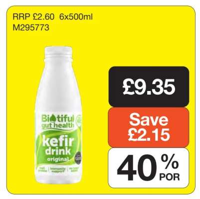 Biotiful gut health kefir drink original