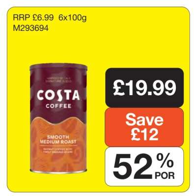 Costa Coffee Smooth Medium Roast