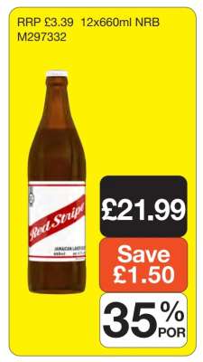 Red Stripe 12x660ml NRB