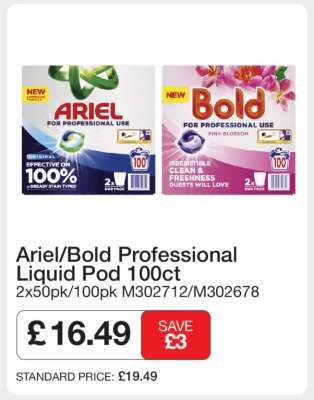 Ariel/Bold Professional Liquid Pod 100ct