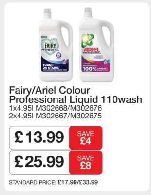 Fairy/Ariel Colour Professional Liquid 110wash