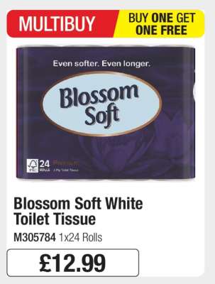 Blossom Soft White Toilet Tissue
