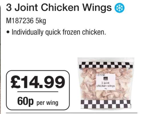 3 Joint Chicken Wings