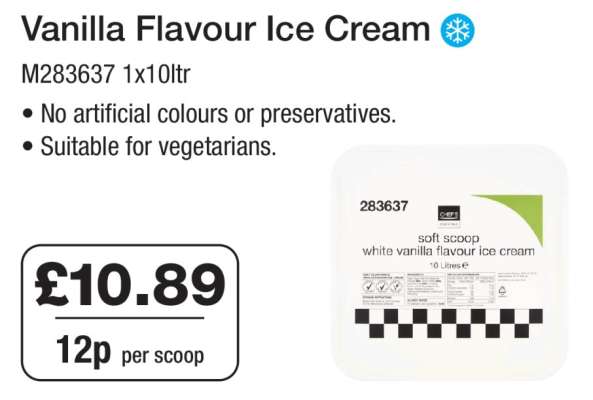 Vanilla Flavour Ice Cream