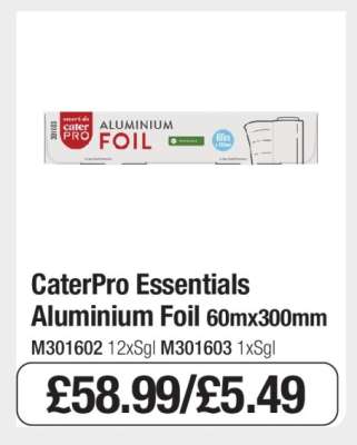 CaterPro Essentials Aluminium Foil 60mx300mm