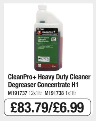 CleanPro+ Heavy Duty Cleaner Degreaser Concentrate H1