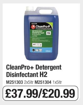 CleanPro+ Detergent Disinfectant H2