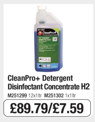 CleanPro+ Detergent Disinfectant Concentrate H2