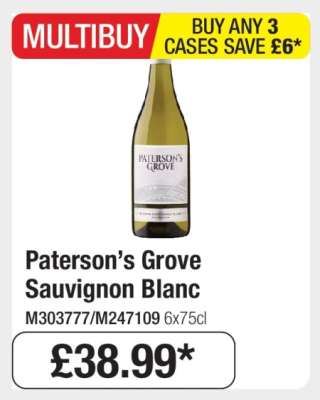 Paterson’s Grove Sauvignon Blanc