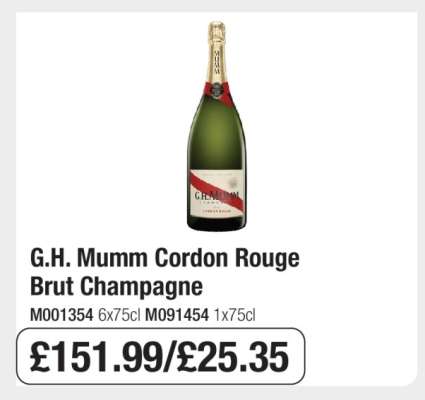 G.H. Mumm Cordon Rouge Brut Champagne