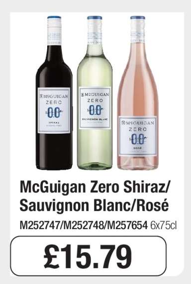 McGuigan Zero Shiraz/Sauvignon Blanc/Rosé