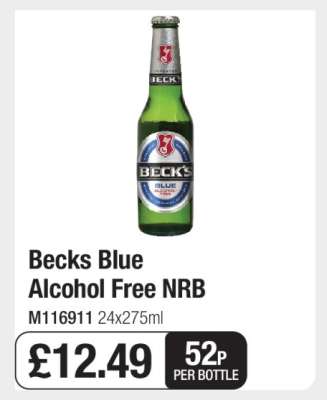 Becks Blue Alcohol Free NRB