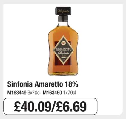 Sinfonia Amaretto 18%