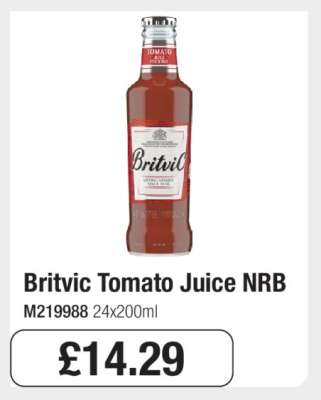 Britvic Tomato Juice NRB