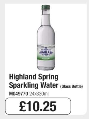 Highland Spring Sparkling Water